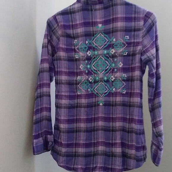 Justice flannel Aztec embroidered - Picture 2 of 2